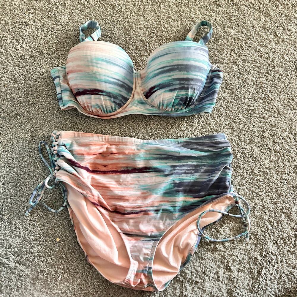 Raisins Curve Plus Women's 24W North Shore In the Shallows Bikini Bottom Top